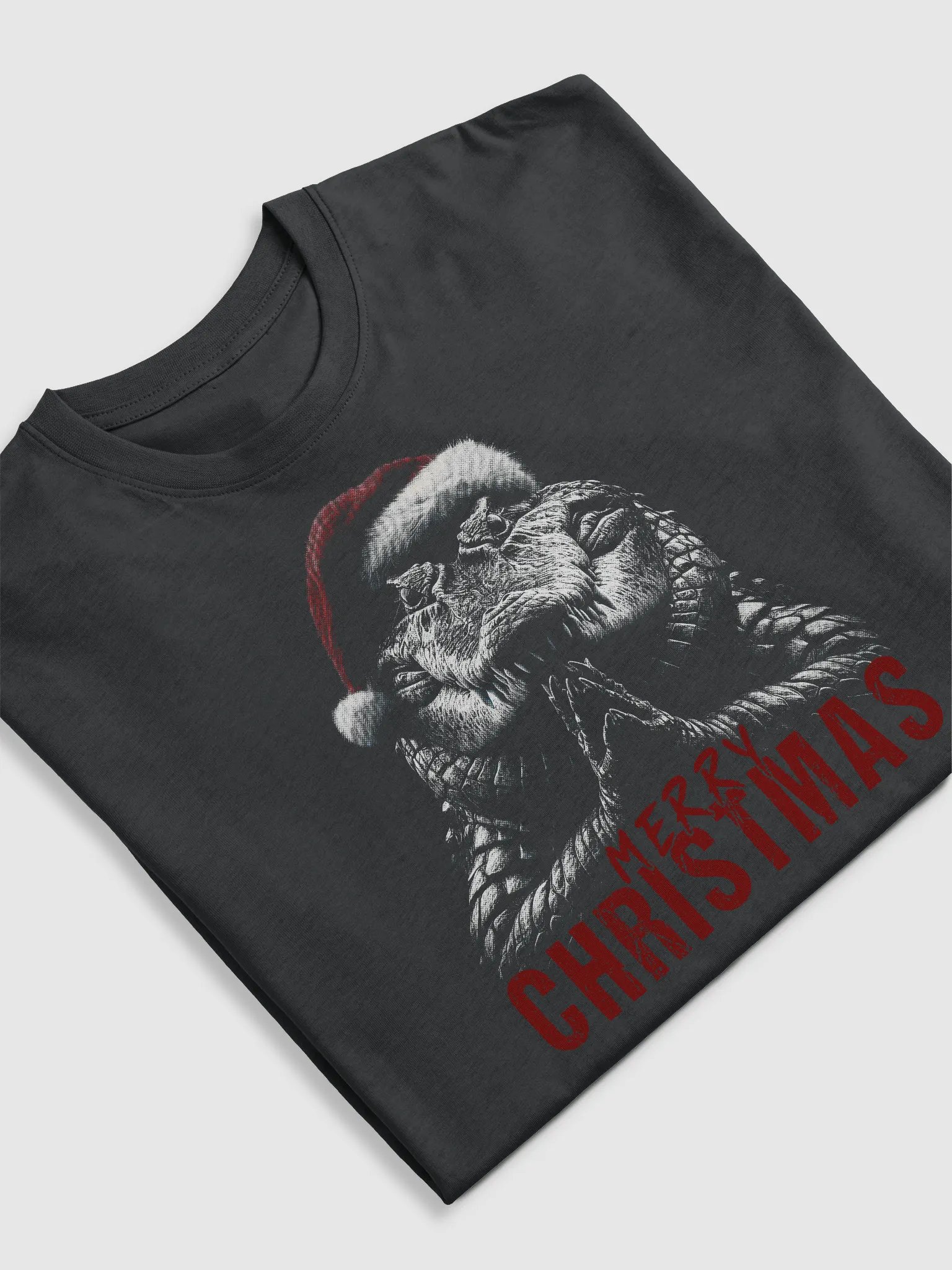 Santa Crocodile Merry Christmas Tee product image (5)