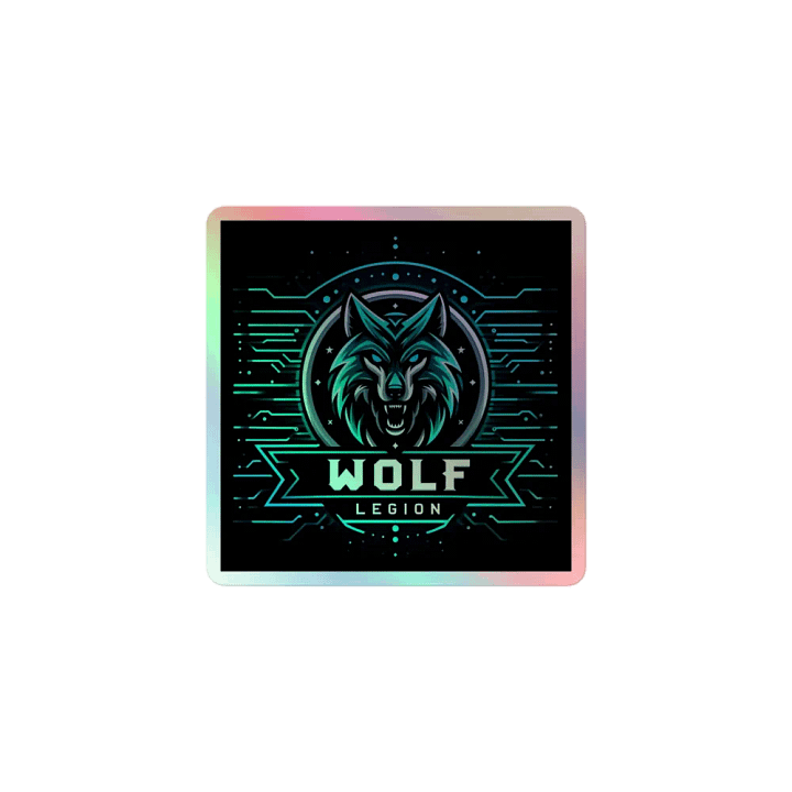 Wolf Legion Holographic Sticker Sheet product image (1)