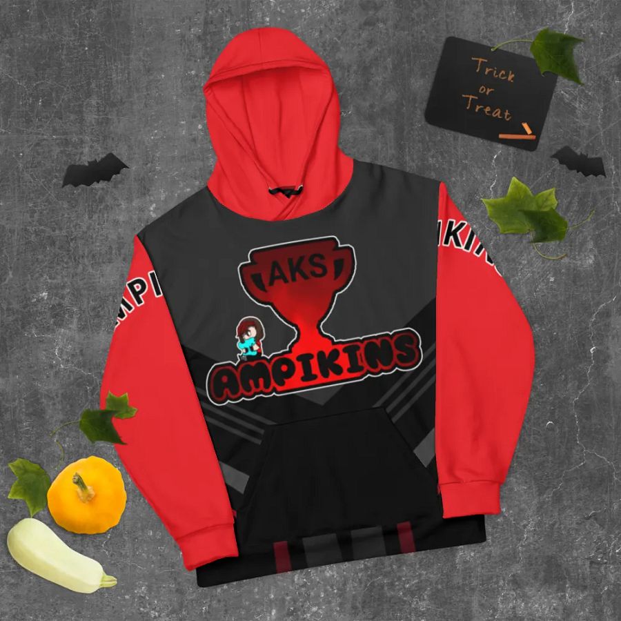 Red And Black AMPIKINS - Unisex Hoodie product image (9)