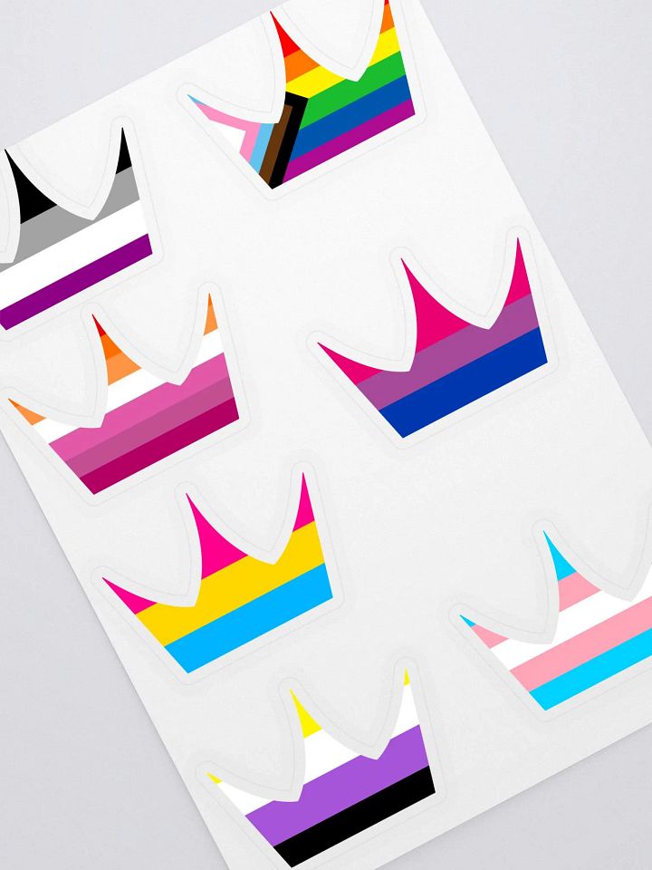 Super Pride Nerd Crown Stickers product image (2)