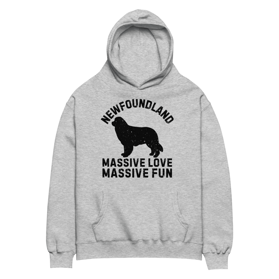 Newfoundland Dog Silhouette Hoodie - Comfortable and Stylish product image (2)