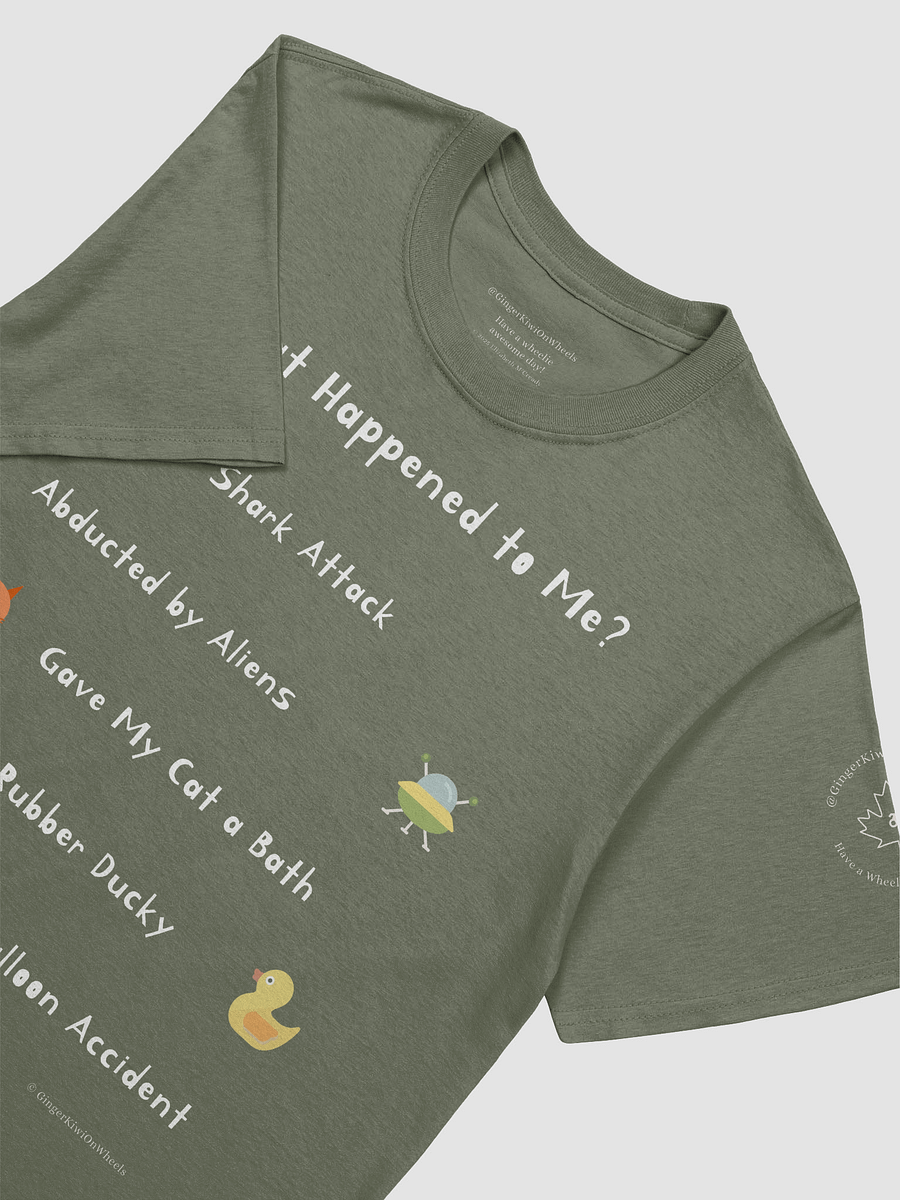WHAT HAPPENED TO ME ? (2025 Edition): Unisex Softstyle T-shirt, Military Green product image (3)