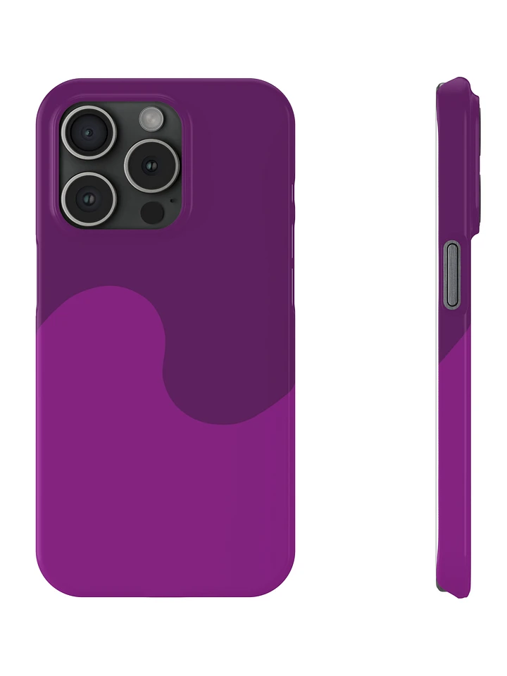 Purple Fume Minimal Wave iPhone Case product image (1)