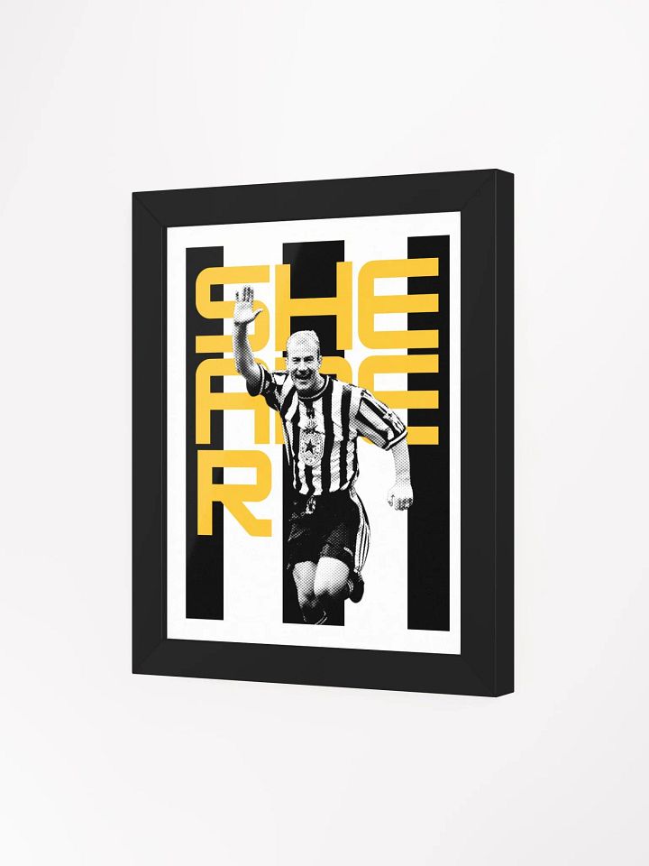 Alan Shearer BW Newcastle United Name Art Framed Print product image (1)