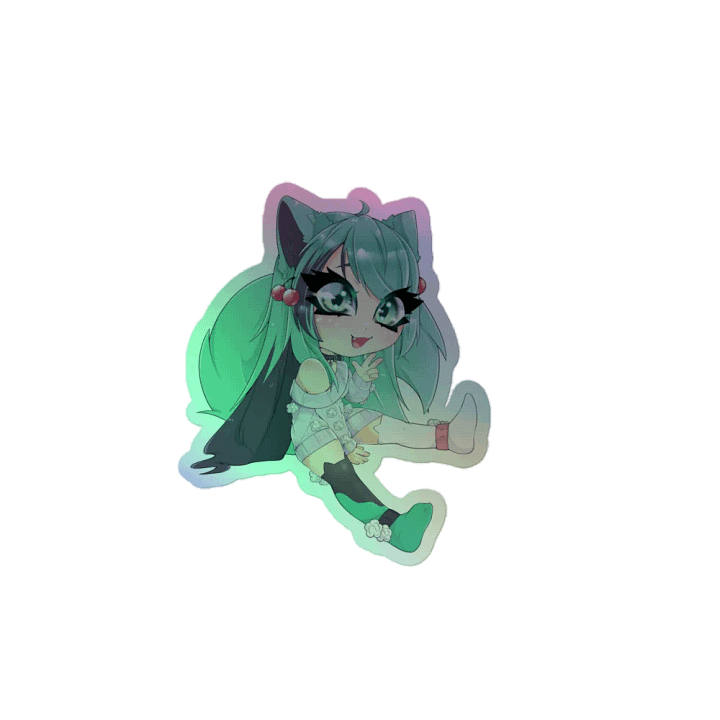 Mintzey Moon Full body Chibi (Sweater) Holo Sticker product image (1)