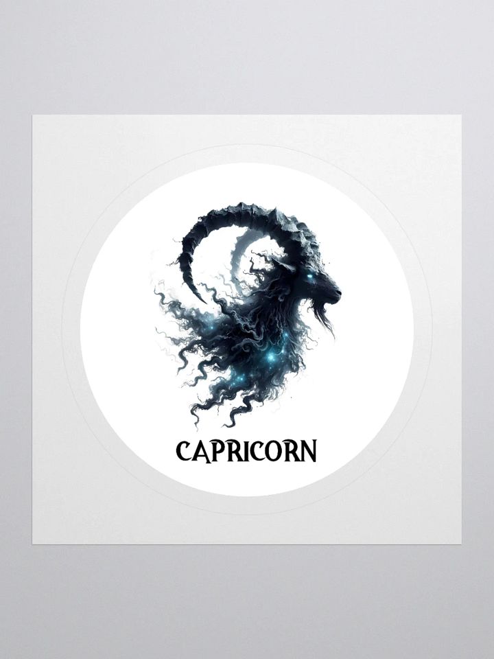Mythical Capricorn Zodiac Round Sticker product image (1)