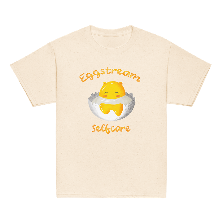 Keggs Eggstream Selfcare Youth Tee | Handdrawn Cute Character Shirt product image (2)