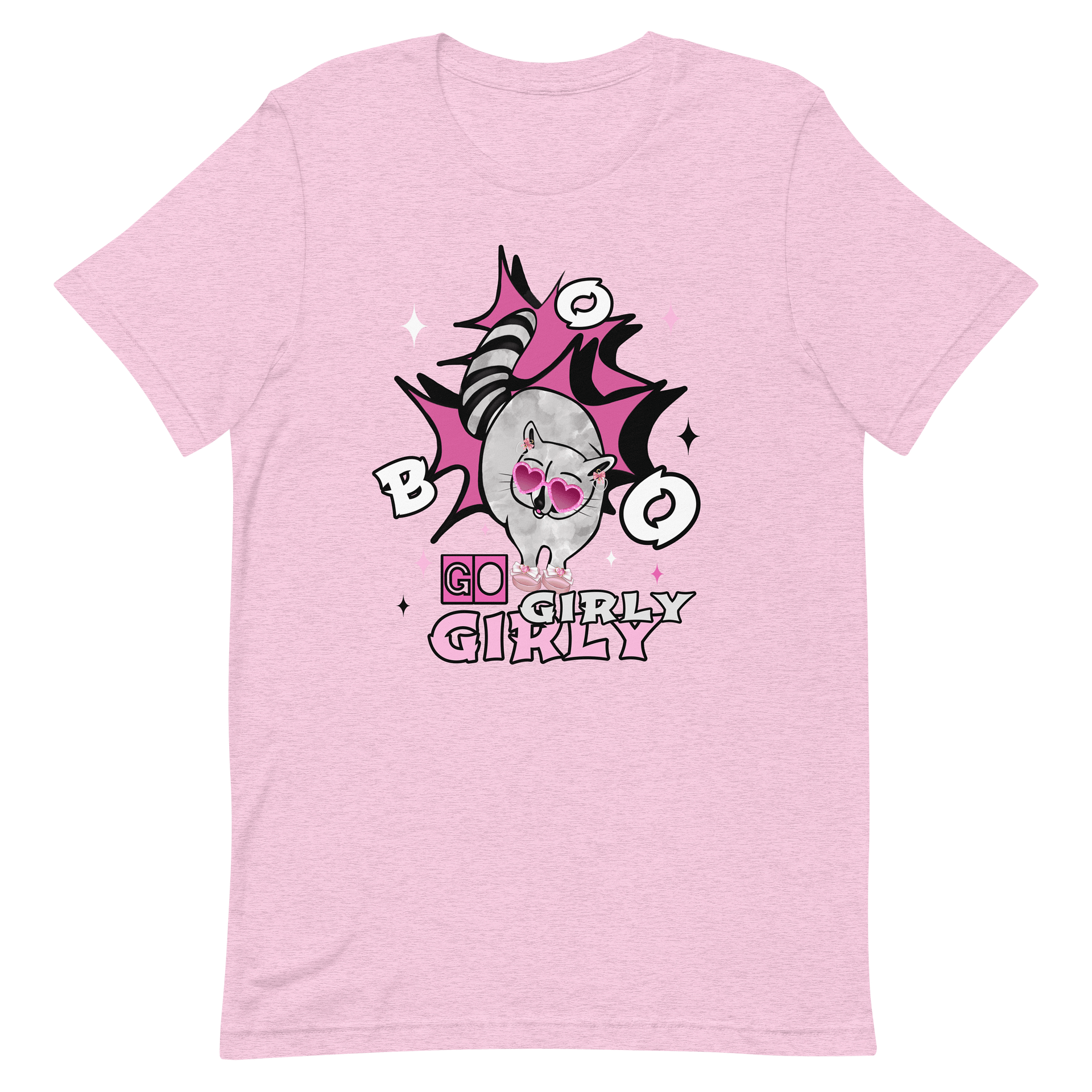 Girly Raccoon Heart Sunglasses Tee product image (14)