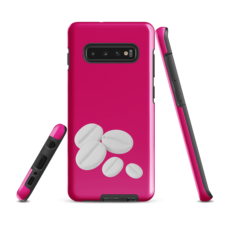 Magenta They Are Coffee Beans I Swear! White Coffee Beans Samsung® Tough Case product image (5)