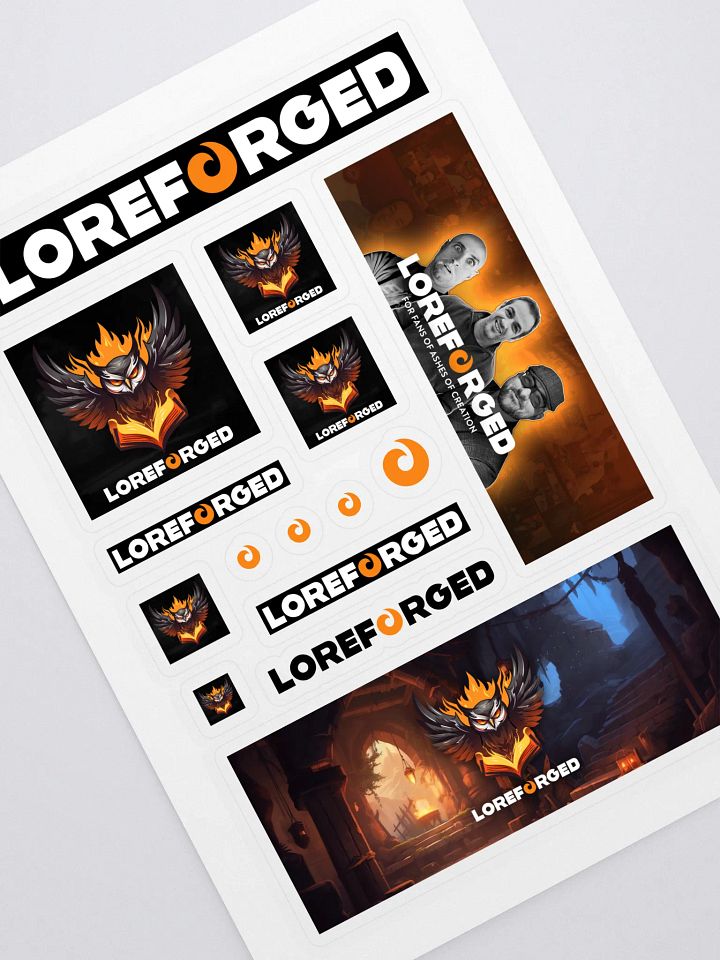 LoreForged Kiss Cut Sticker Sheet product image (1)