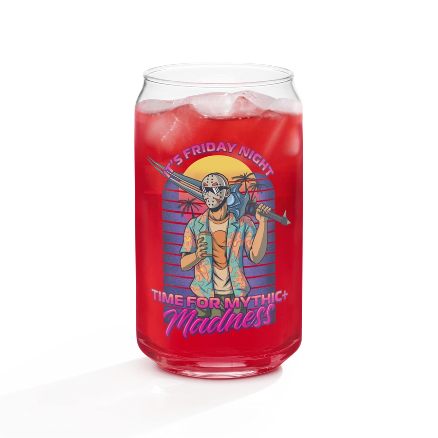 Synthwave Mythic+ Madness Can-Shaped Glass product image (8)