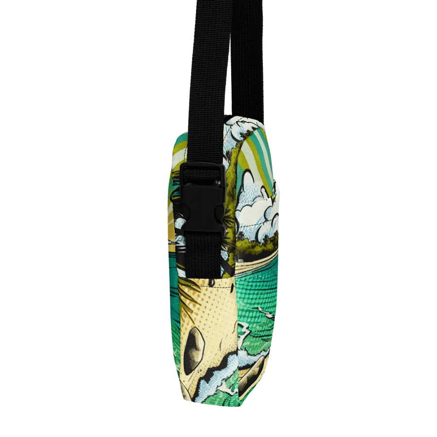 All-Over Print Utility Crossbody Bag | AI Design Zanzibar beach product image (6)