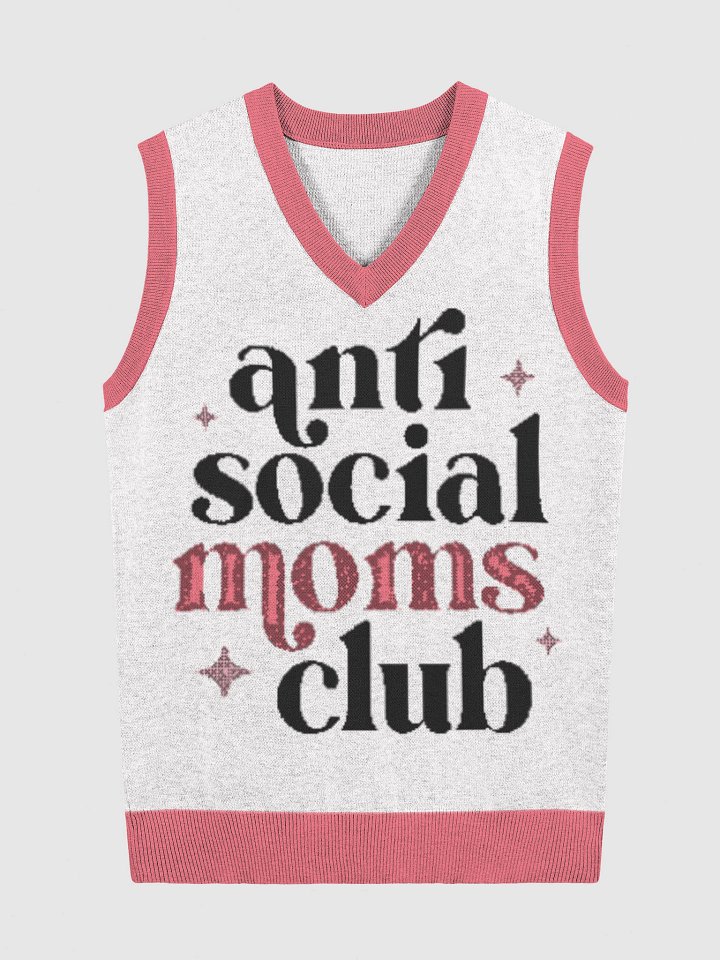 Anti Social Moms Club V-Neck Vest product image (1)