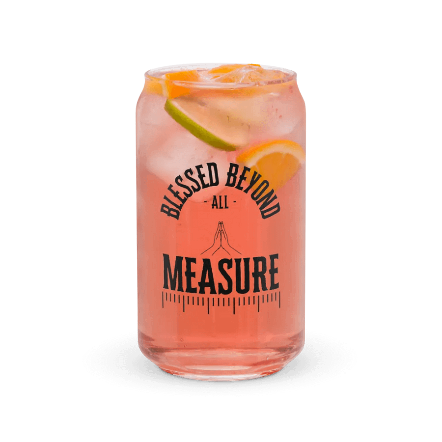 Blessed Beyond All Measure Glass Cup product image (7)