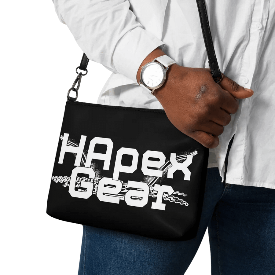 Crossbody Bag - Black - White HApex Gear Black Logo product image (11)