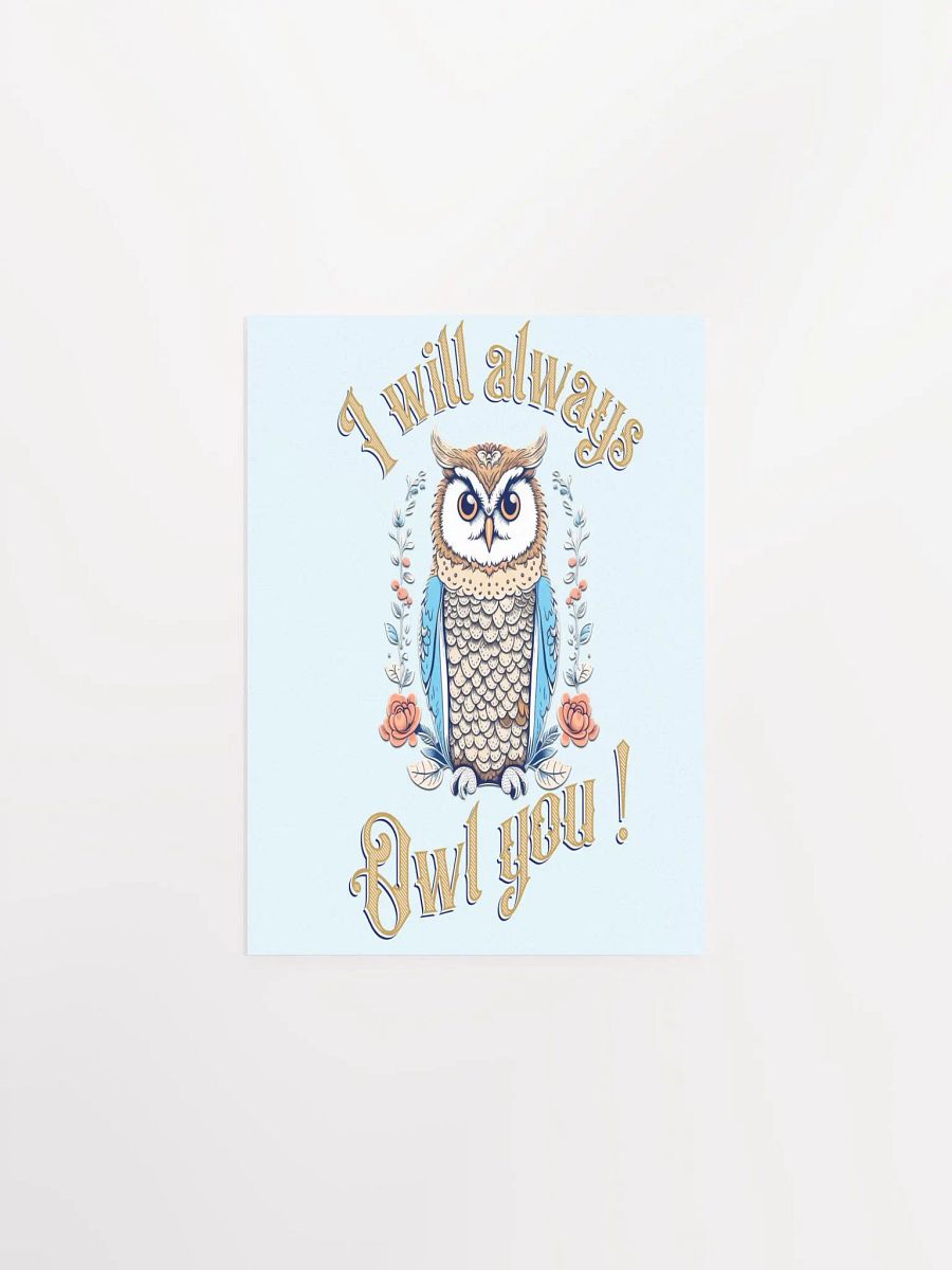 Whimsical Owl Love Poster product image (1)