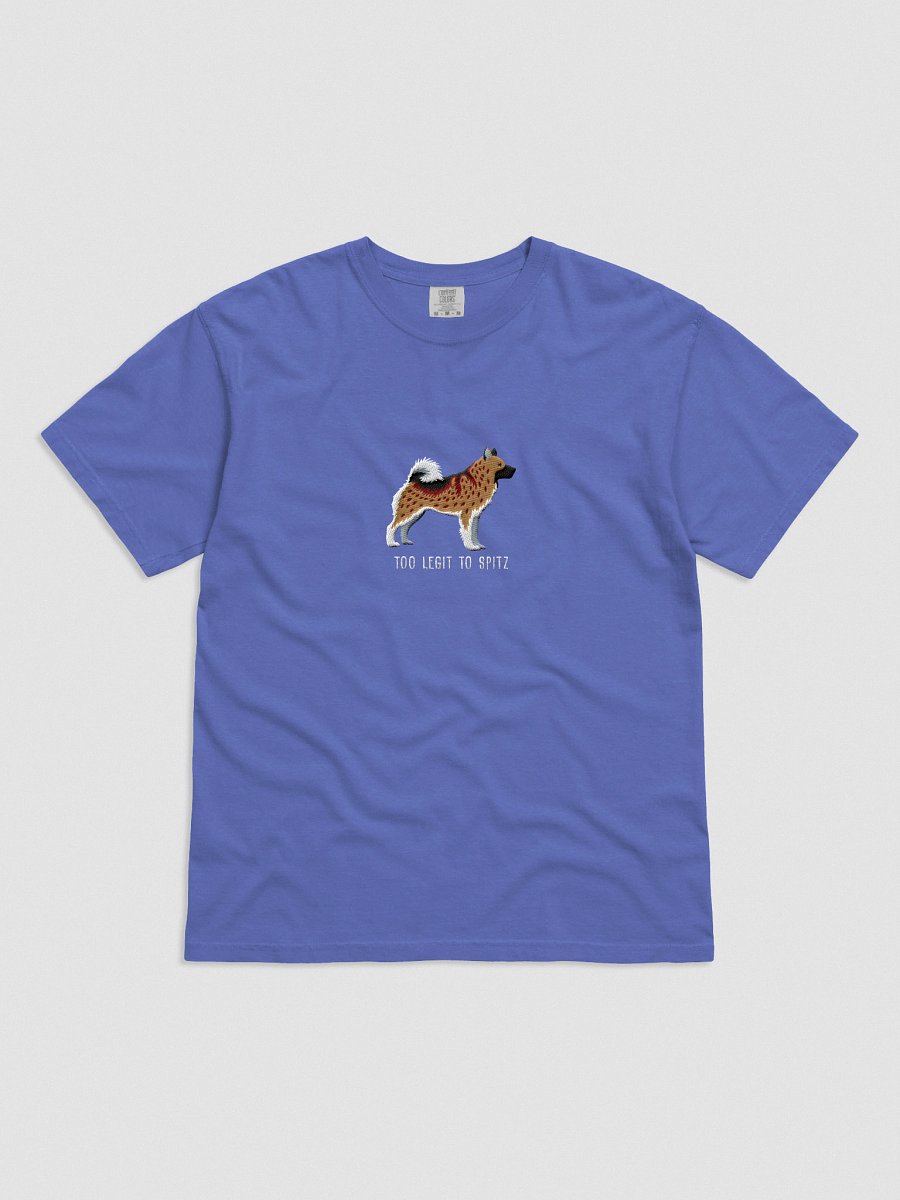 Too Legit to Spitz T-Shirt(Embroidered) of a Norwegian Elkhound(Brown) product image (31)