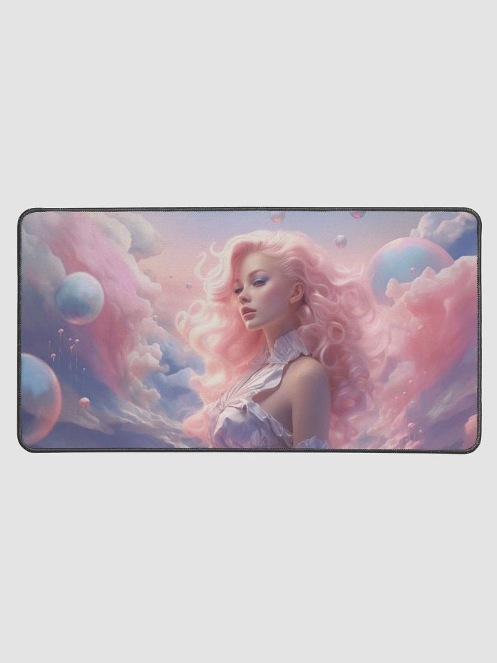 Fantasy Art Desk Mat, Dreamy Sky with Ethereal Woman, Large Mouse Pad, Office Desk Accessory, Creative Workspace, Artistic Decor product image (1)