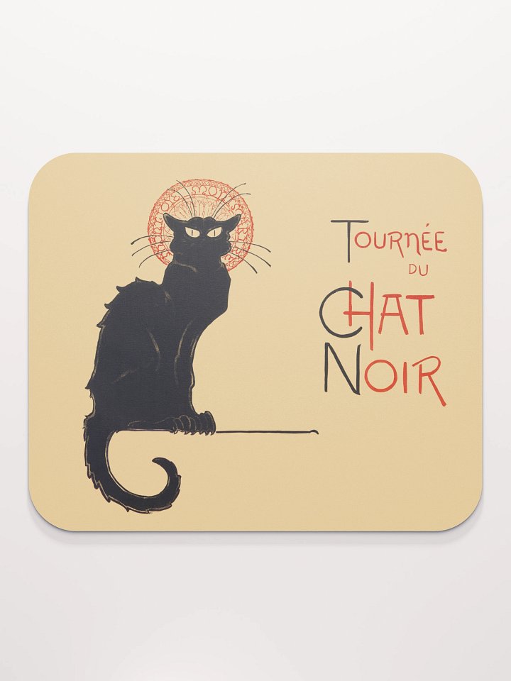 Le Chat Noir “Black Cat” Mouse Pad – Vintage Paris Poster-Inspired product image (2)