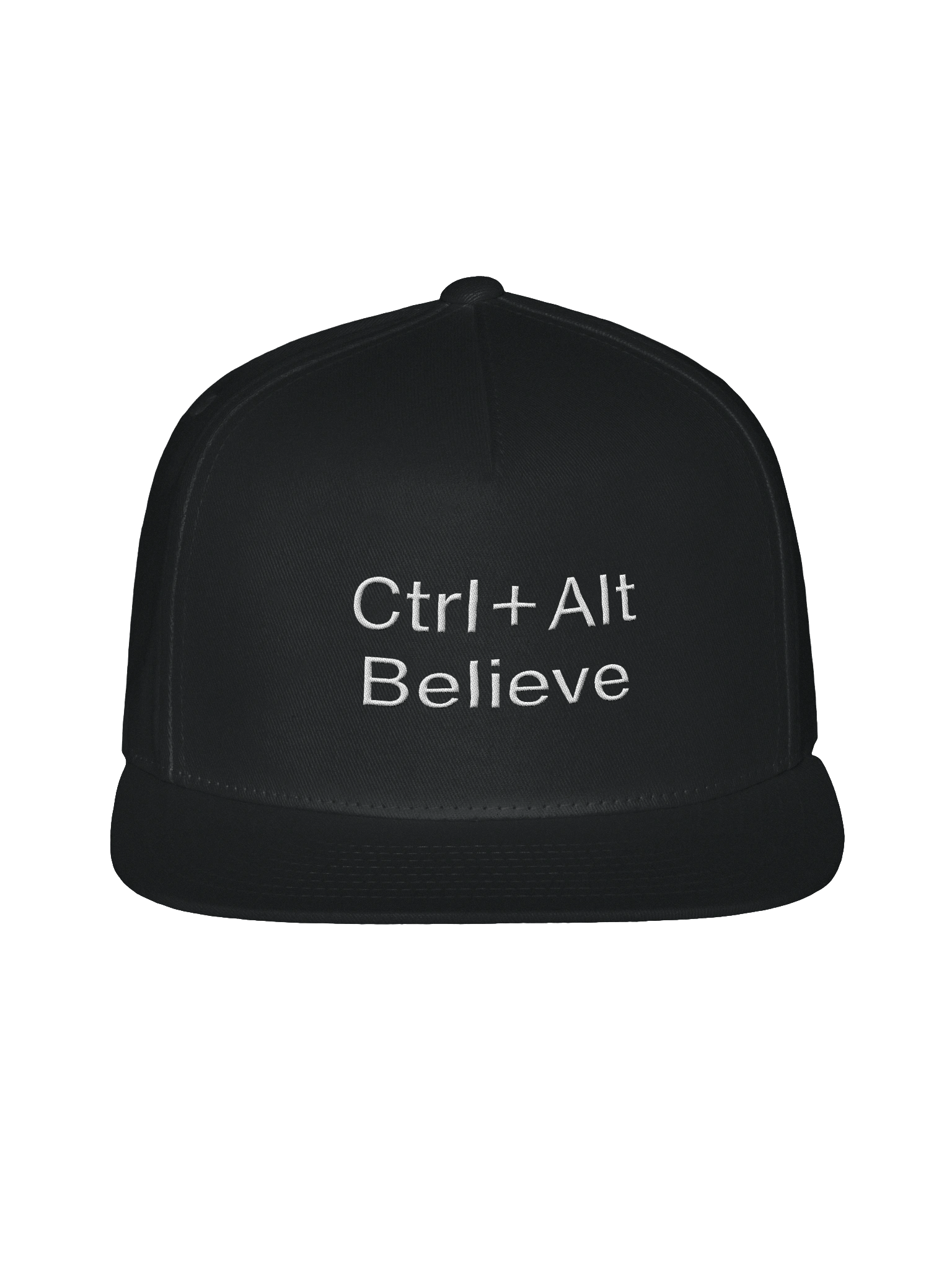 “Ctrl + Alt Believe.” Snapback Hat – Mindset Reboot Edition product image (1)