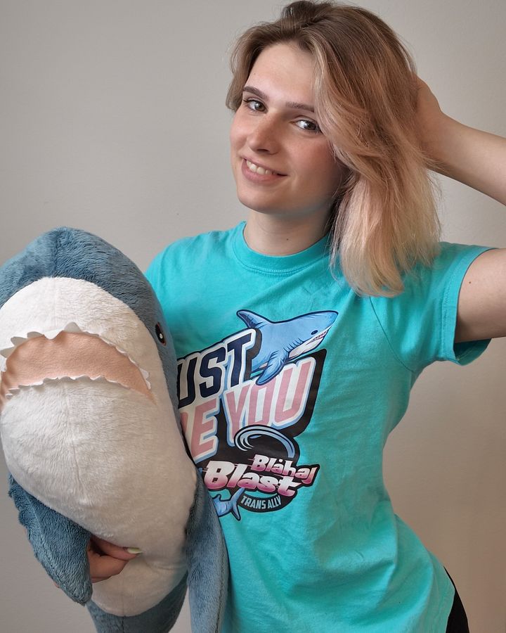 Blahaj Blast Tee product image (1)
