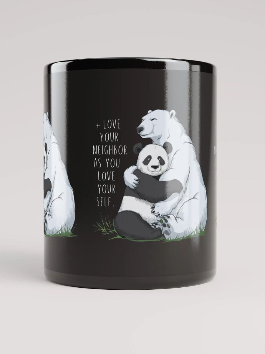 Black Love Your Neighbor Glossy Mug product image (9)