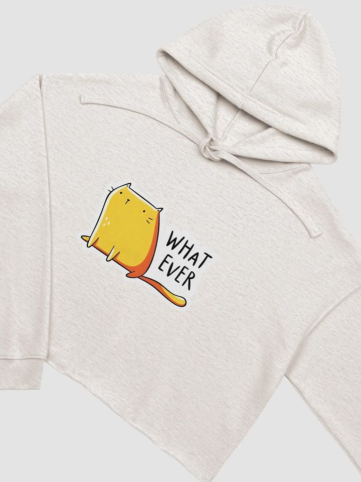 Whimsical Whatever Cat Crop Hoodie product image (13)