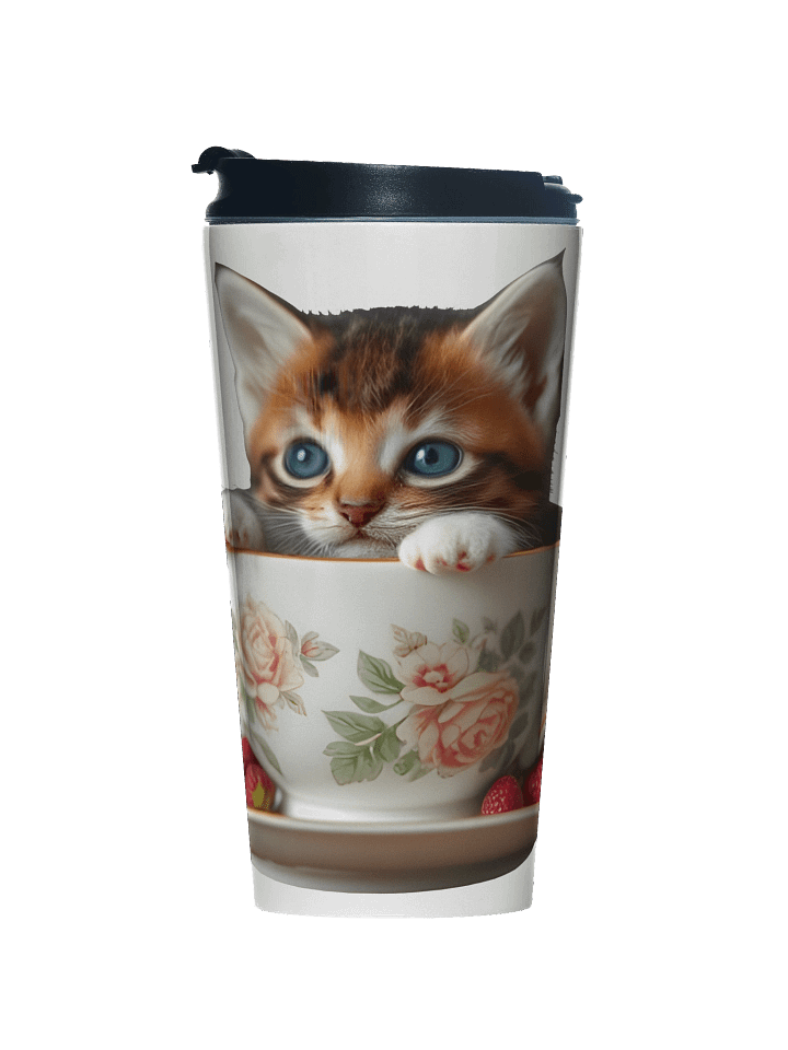 Tea & Whiskers Travel Mug product image (1)
