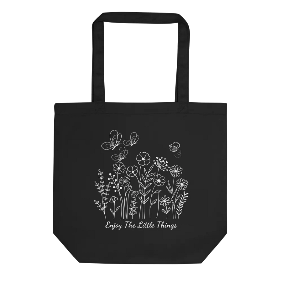 Enjoy The Little Things Floral Eco-Friendly Tote Bag product image (4)