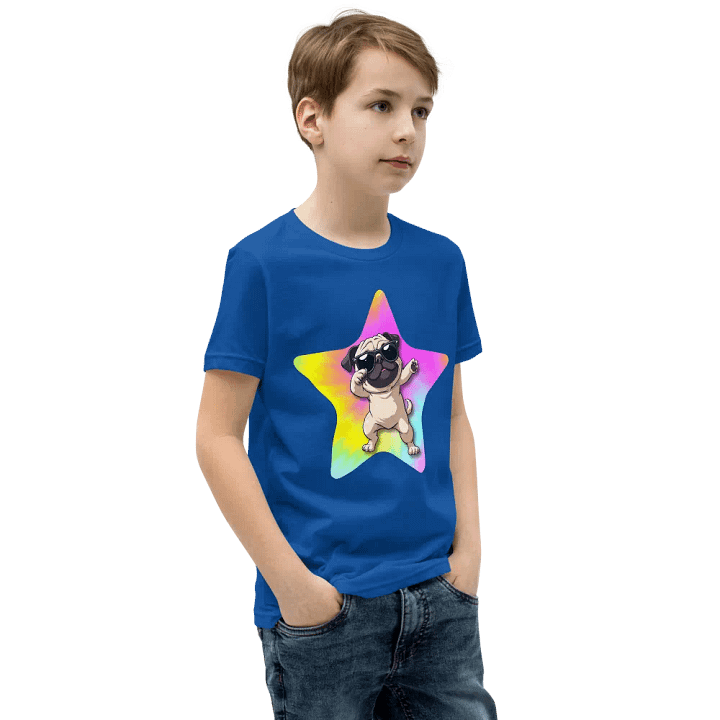 Cool Dabbing Pug Youth T-Shirt product image (18)