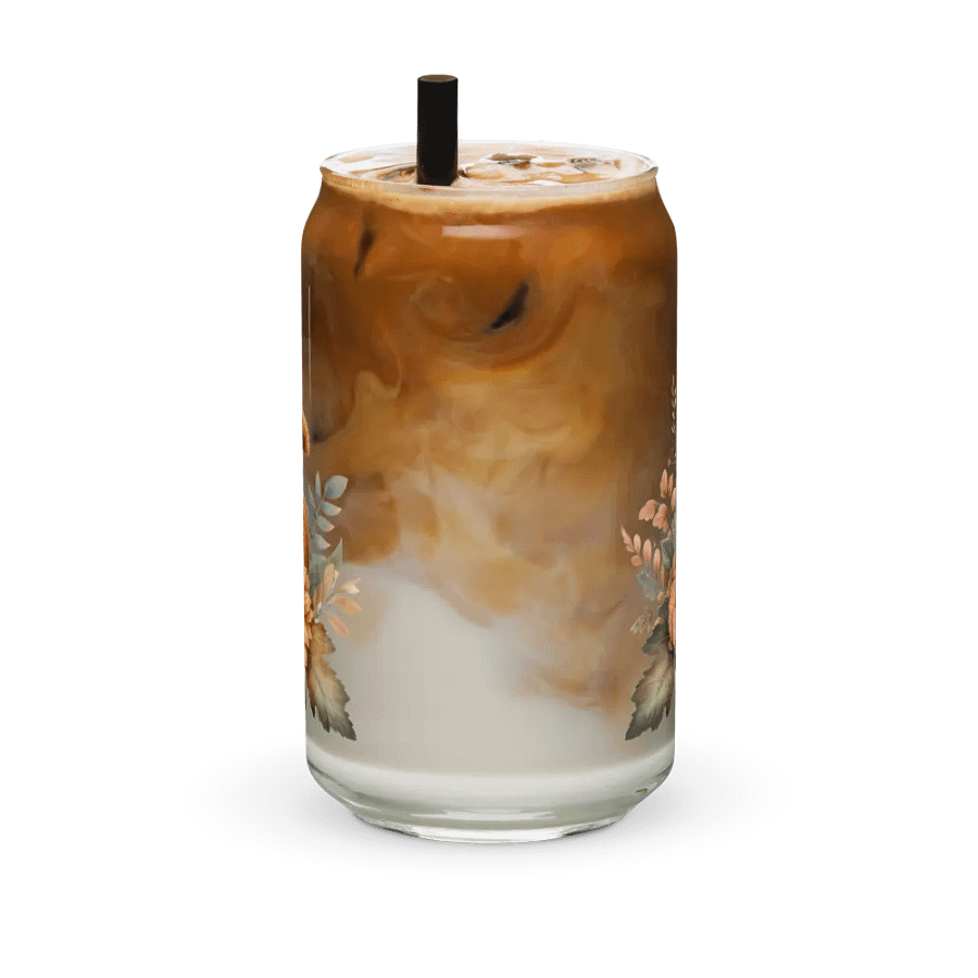 Boho Fall Pumpkin Glass Can Sipper product image (11)