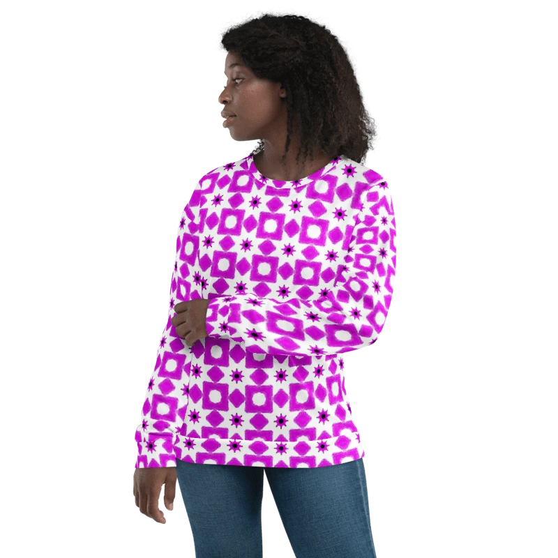 Abstract Fun Pattern Unisex All Over Print Sweatshirt product image (12)