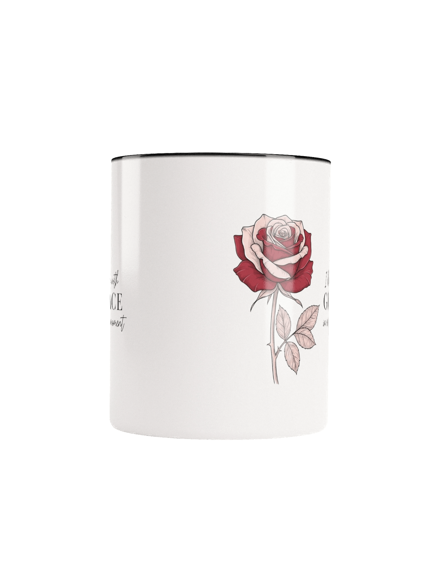 Graceful Rose Line Art & Quote Ceramic Mug product image (36)