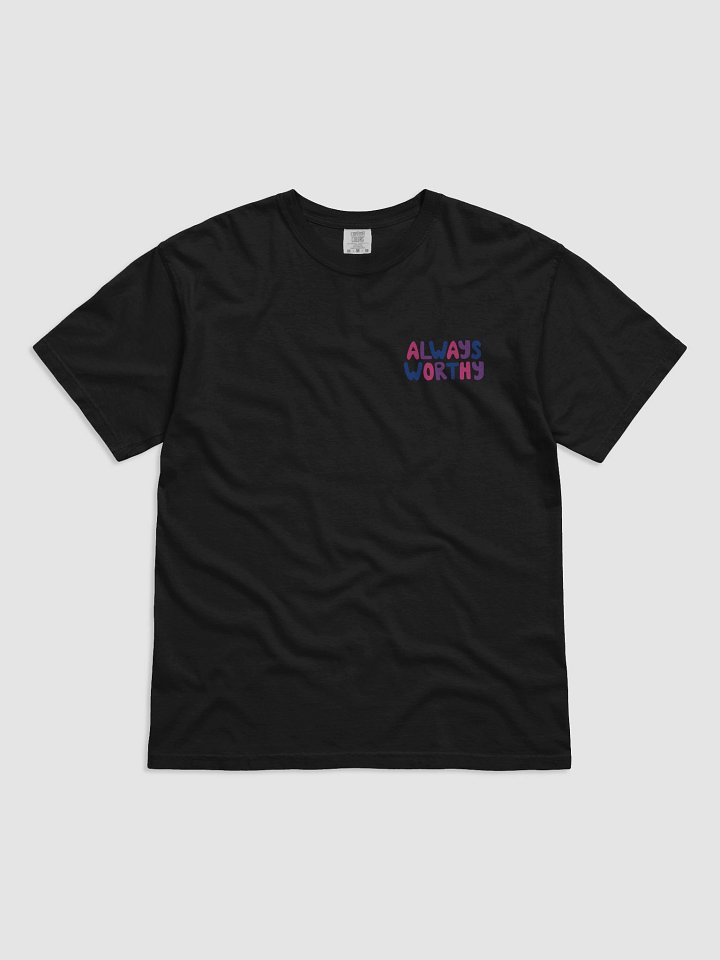 always worthy t-shirt - bisexual version product image (1)