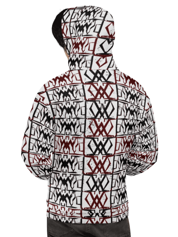 Crimson Geometry / "Woli-Vuitton: Unisex Hoodie product image (5)
