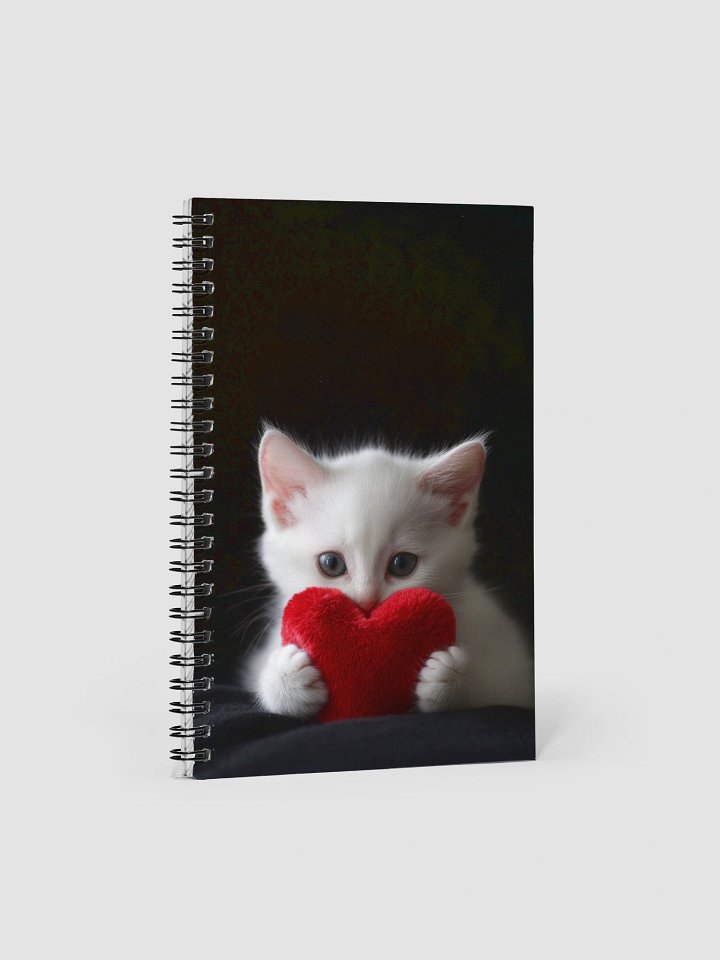 Heartfelt Kitten Spiral Notebook product image (1)