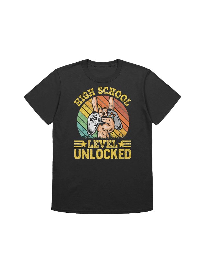 High School Level Unlocked - Gaming Graduation Graphic T-Shirt product image (6)
