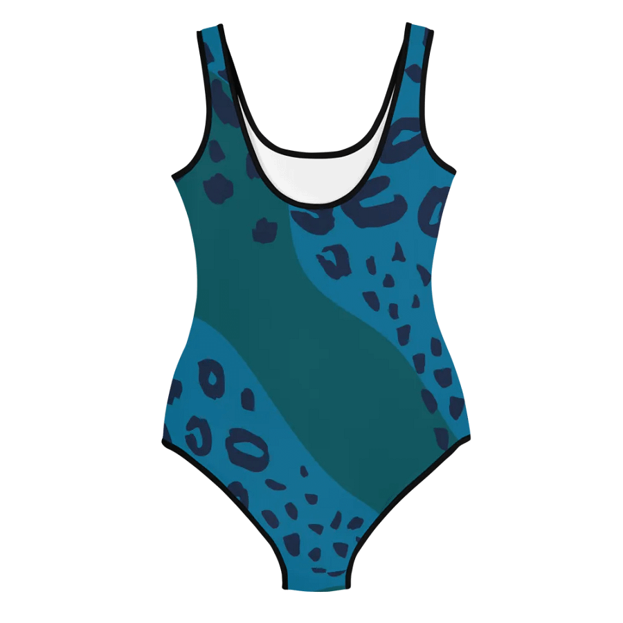 Teal Leopard Youth Swimsuit product image (2)