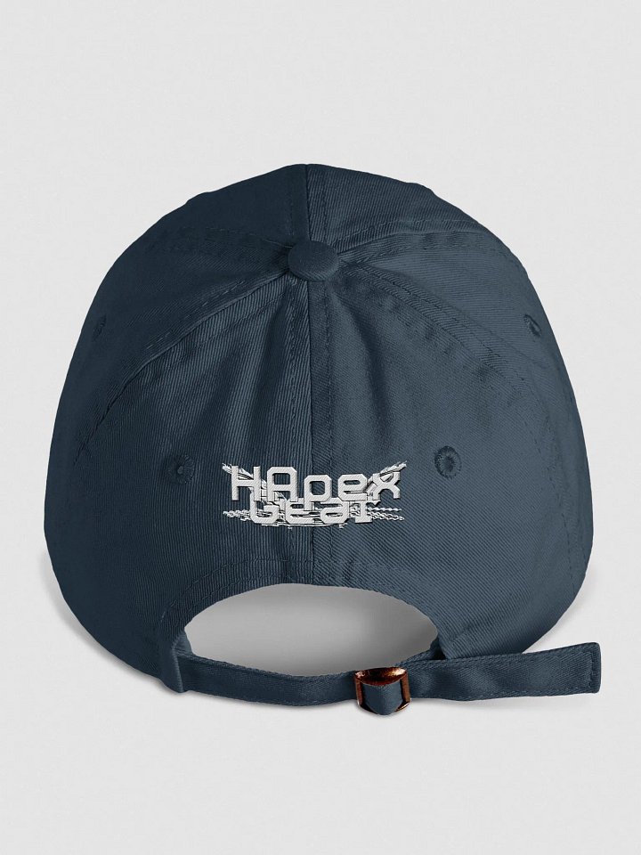 Youth Biowashed Dad Hat - Embroidered - White HApex Gear Black Logo product image (2)
