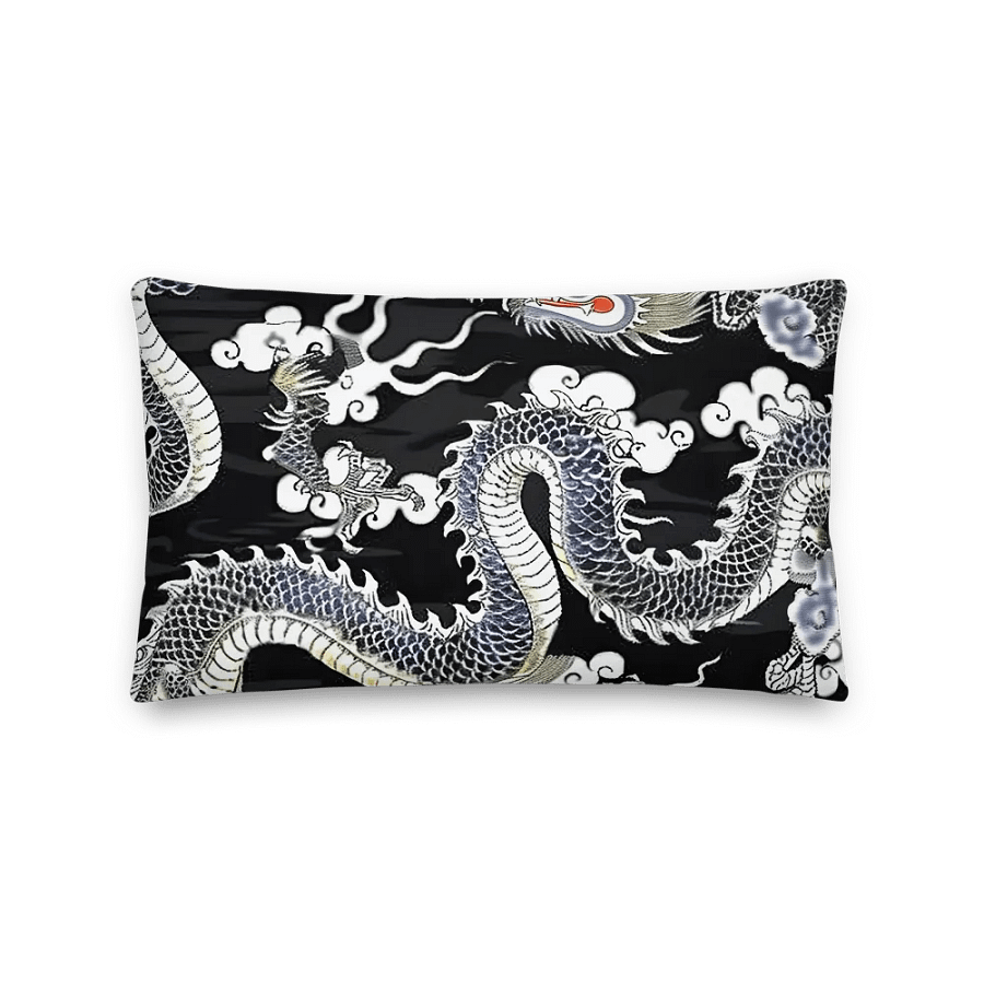 Black and White Dragon Premium Pillow product image (4)