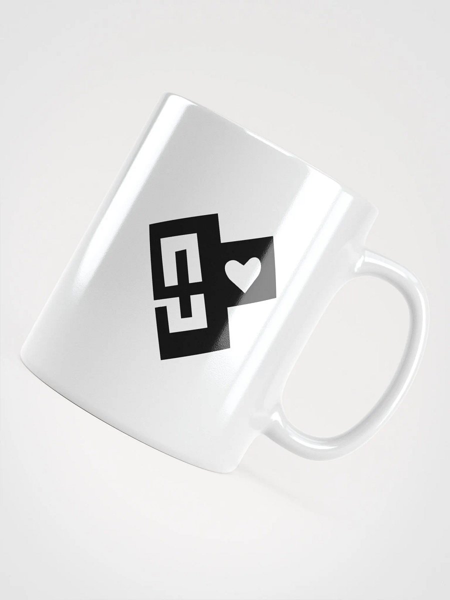 OptimusProcrastinus HeartChip Mug (Black on White) product image (8)