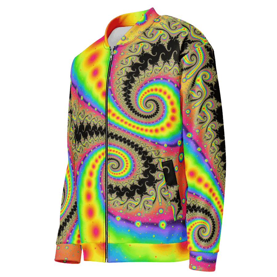Fractal Bomber Jacket - Pink Lemonade and Candy Twists product image (4)