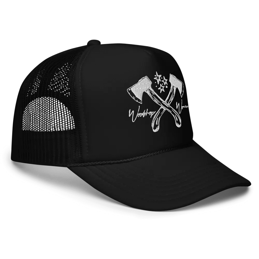 Woodshop Woman Axe Trucker Hat product image (4)