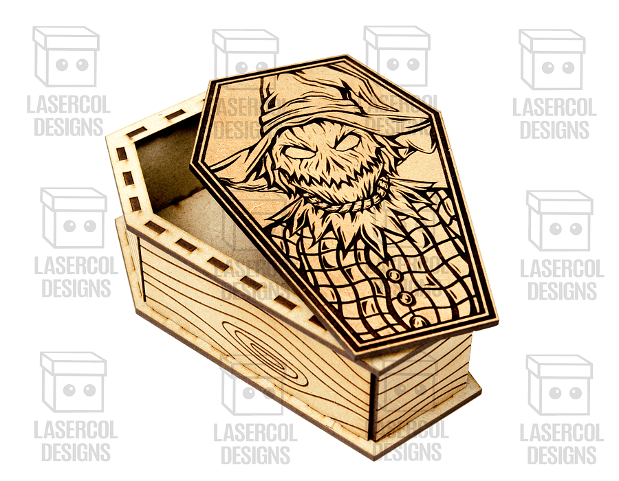 Halloween Coffin Boxes Bundle (Set 1-2-3-4) - (2 Sizes) - Laser Cut Files product image (9)
