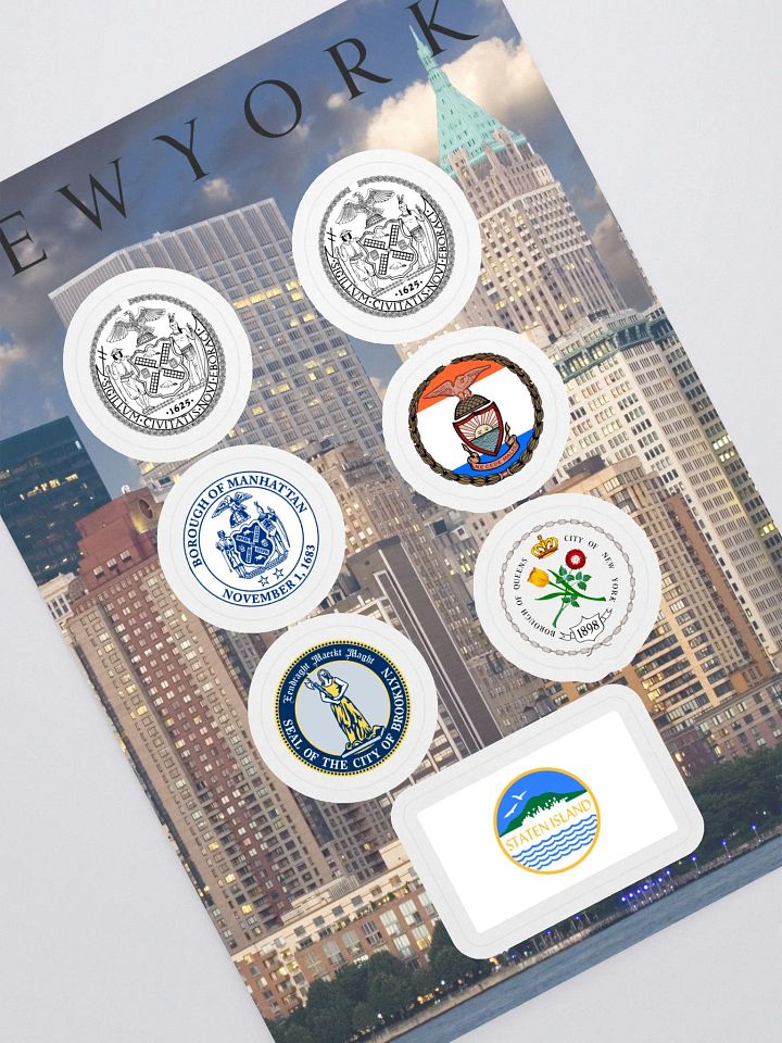 "NYC" 5 Borough Sticker Sheet product image (1)