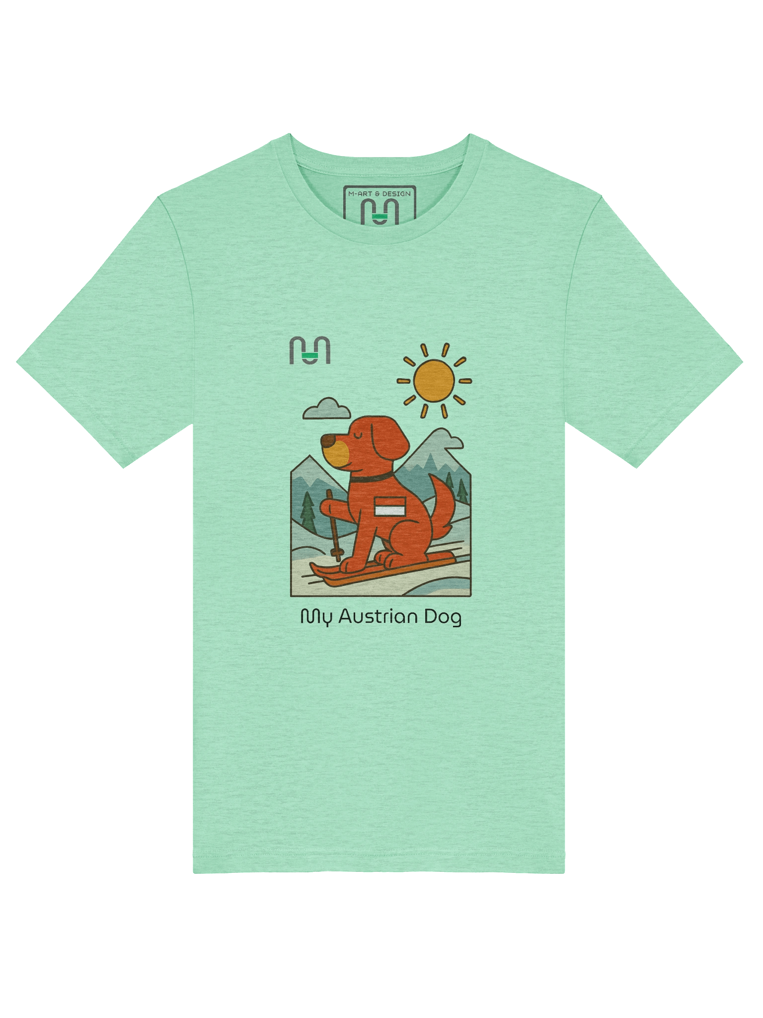 Alpine Pup – Austrian Ski Adventure Tee – M Style - M-Art & Design product image (65)