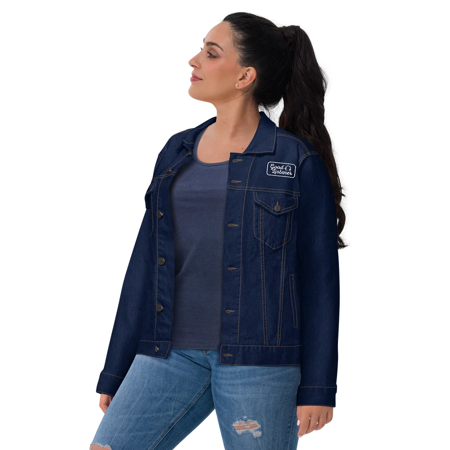 Good Listener Embroidered Jean Jacket product image (24)