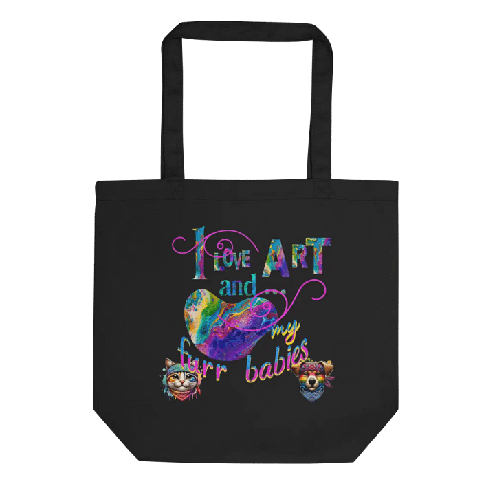 I Iove art and my furr babies bag product image (1)