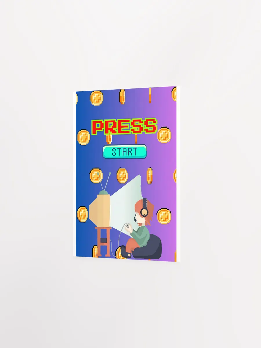 Pixelated Press Start Poster product image (16)