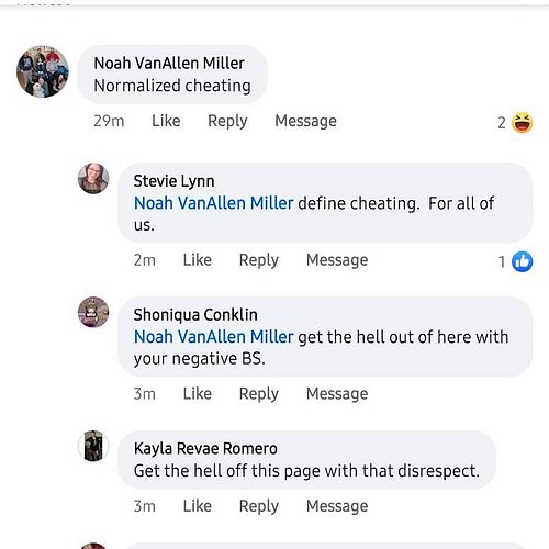 🌟WE HAVE A RARE TREAT TODAY WITH A SECOND JACK@$$ OF THE DAY!🌟

Mr. Noah VanAllen Miller decided that ON A POLYAM PAGE to say...